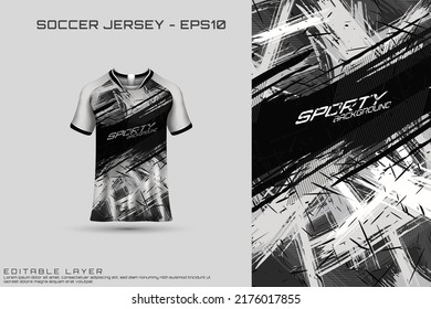 Sports jersey and t-shirt template sports jersey design. Sports design for football, racing, gaming jersey. Vector.