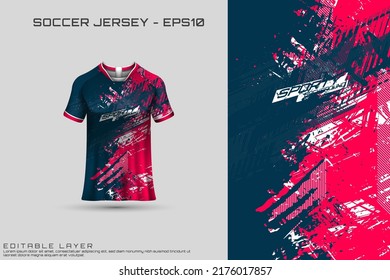 Sports jersey and t-shirt template sports jersey design. Sports design for football, racing, gaming jersey. Vector.