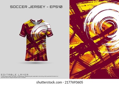 Sports jersey and t-shirt template sports jersey design. Sports design for football, racing, gaming jersey. Vector.