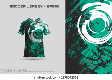 Sports jersey and t-shirt template sports jersey design. Sports design for football, racing, gaming jersey. Vector.