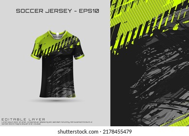 Jersey deportivo y diseño de camisetas de plantilla deportiva jersey. Diseño deportivo para fútbol, carreras, camiseta de juegos. Vector.