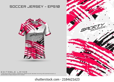 Sports jersey and t-shirt template sports jersey design vector. Sports design for football, racing, gaming jersey. Vector.