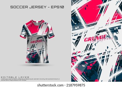 Sports jersey and t-shirt template sports jersey design vector. Sports design for football, racing, gaming jersey. Vector.