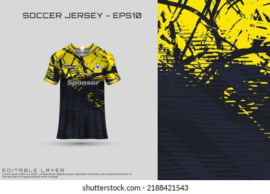 Sports jersey and t-shirt template sports jersey design vector. Sports design for football, racing, gaming jersey. Vector.