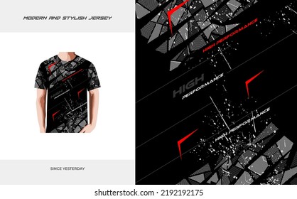 Sports jersey and t-shirt template sports jersey design vector Sports design for racing car.