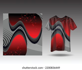 Sports jersey and t-shirt template sports jersey design vector mockup. Sports design for football, racing, gaming jersey. Vector