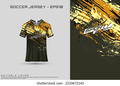 Sports jersey and t-shirt template sports jersey design vector. Sports design for football, racing, gaming jersey. Vector.