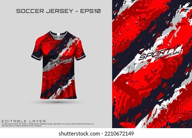 Sports jersey and t-shirt template sports jersey design vector. Sports design for football, racing, gaming jersey. Vector.