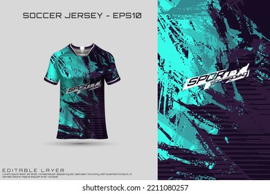 Jersey deportivo y camiseta plantilla de diseño jersey deportivo vector. Diseño deportivo para fútbol, carreras, camiseta de juegos. Vector.