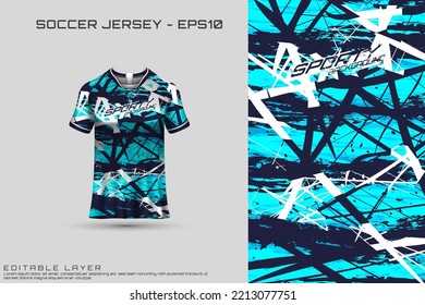 Sports jersey and t-shirt template sports jersey design vector. Sports design for football, racing, gaming jersey. Vector.