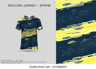 Sports jersey and t-shirt template sports jersey design vector. Sports design for football, racing, gaming jersey. Vector.