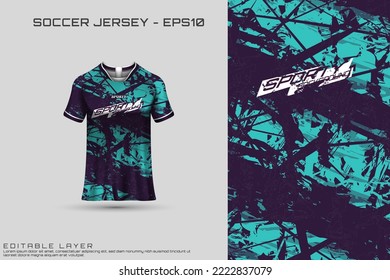 Sports jersey and t-shirt template sports jersey design vector. Sports design for football, racing, gaming jersey. Vector.