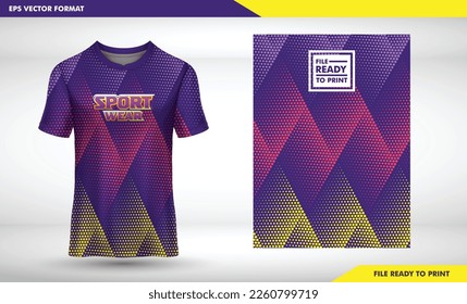 Sports jersey and t-shirt template sports jersey design vector mockup. Sports design for football, racing, gaming jersey. Vector