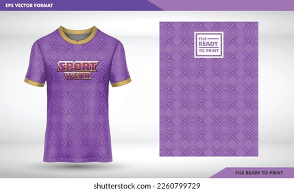 Sports jersey and t-shirt template sports jersey design vector mockup. Sports design for football, racing, gaming jersey. Vector