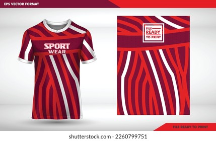 Sports jersey and t-shirt template sports jersey design vector mockup. Sports design for football, racing, gaming jersey. Vector