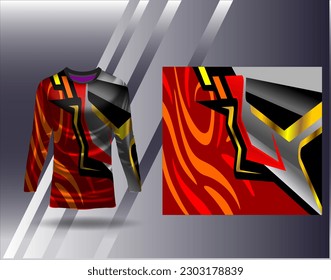 Sports jersey and tshirt template sports design for football racing gaming jersey vector