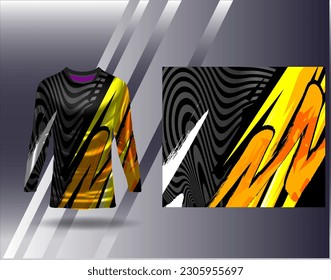 Sports jersey and tshirt template sports design for football racing gaming jersey vector