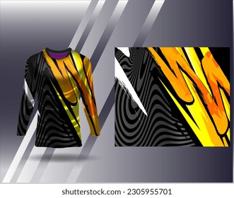 Sports jersey and tshirt template sports design for football racing gaming jersey vector