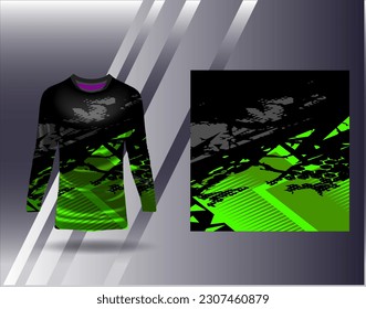 Sports jersey and tshirt template sports design for football racing gaming jersey vector