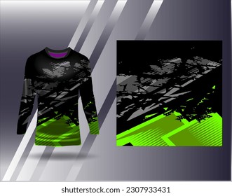 Sports jersey and tshirt template sports design for football racing gaming jersey vector