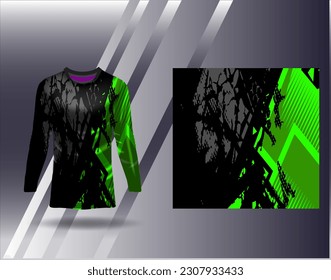 Sports jersey and tshirt template sports design for football racing gaming jersey vector