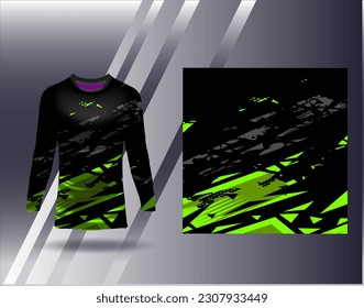 Sports jersey and tshirt template sports design for football racing gaming jersey vector