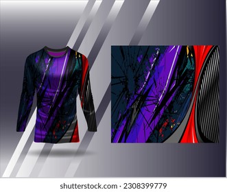 Sports jersey and tshirt template sports design for football racing gaming jersey vector