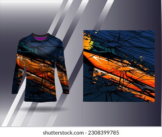 Sports jersey and tshirt template sports design for football racing gaming jersey vector