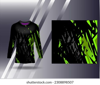 Sports jersey and tshirt template sports design for football racing gaming jersey vector