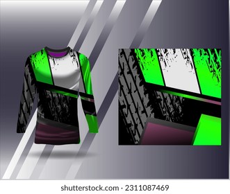 Sports jersey and tshirt template sports design for football racing gaming jersey vector