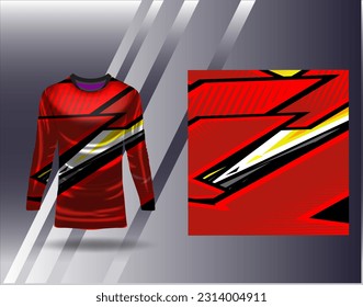 Sports jersey and tshirt template sports design for football racing gaming jersey vector