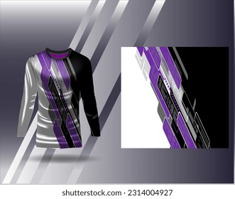 Sports jersey and tshirt template sports design for football racing gaming jersey vector