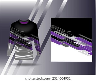 Sports jersey and tshirt template sports design for football racing gaming jersey vector
