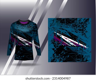 Sports jersey and tshirt template sports design for football racing gaming jersey vector