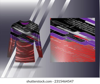 Sports jersey and tshirt template sports design for football racing gaming jersey vector