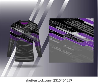 Sports jersey and tshirt template sports design for football racing gaming jersey vector