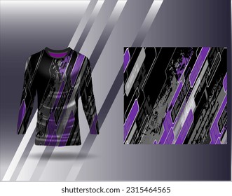 Sports jersey and tshirt template sports design for football racing gaming jersey vector