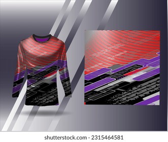 Sports jersey and tshirt template sports design for football racing gaming jersey vector