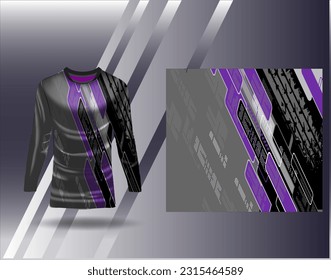 Sports jersey and tshirt template sports design for football racing gaming jersey vector