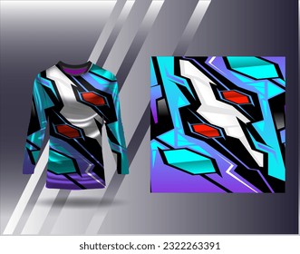 Sports jersey and tshirt template sports design for football racing gaming jersey vector