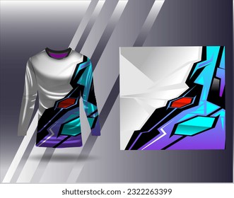 Sports jersey and tshirt template sports design for football racing gaming jersey vector