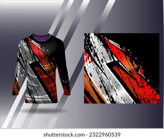 Sports jersey and tshirt template sports design for football racing gaming jersey vector