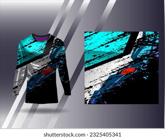 Sports jersey and tshirt template sports design for football racing gaming jersey vector