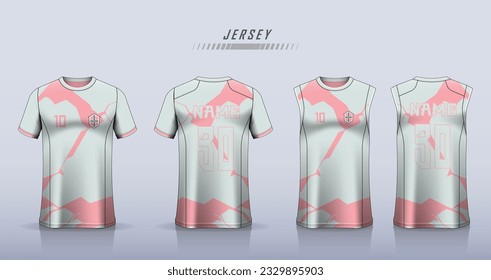 Sports jersey and t-shirt template sports jersey design. Sports design for football, racing, gaming jersey. Vector.