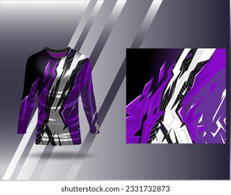 Sports jersey and tshirt template sports design for football racing gaming jersey vector