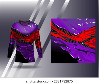 Sports jersey and tshirt template sports design for football racing gaming jersey vector