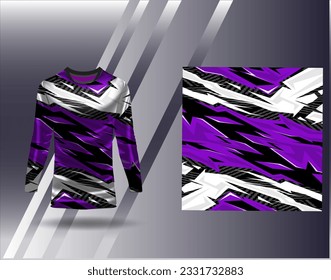 Sports jersey and tshirt template sports design for football racing gaming jersey vector