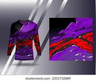 Sports jersey and tshirt template sports design for football racing gaming jersey vector