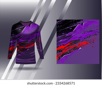 Sports jersey and tshirt template sports design for football racing gaming jersey vector