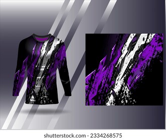 Sports jersey and tshirt template sports design for football racing gaming jersey vector